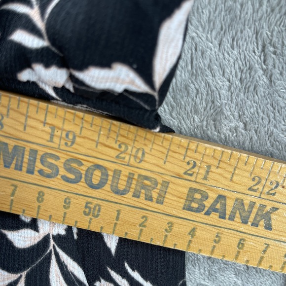 Maurices Boho Dress Women Size 1X Peasant Hippie Festival Floral Bell Sleeve Tie - Picture 9 of 11